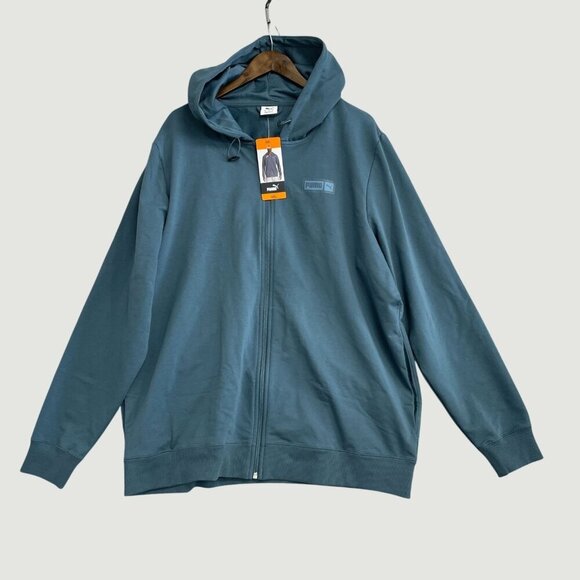 Puma Other - NEW Puma Men's XXL Zip-Up Hoodie Blue Cotton Blend